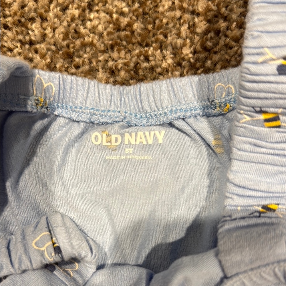 Old Navy Blue Jumpsuit with Adjustable Straps and Elastic Waist - Picture 2 of 3